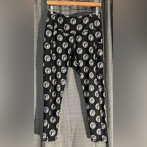 BUCEES Black and White Patterned Leggings SM